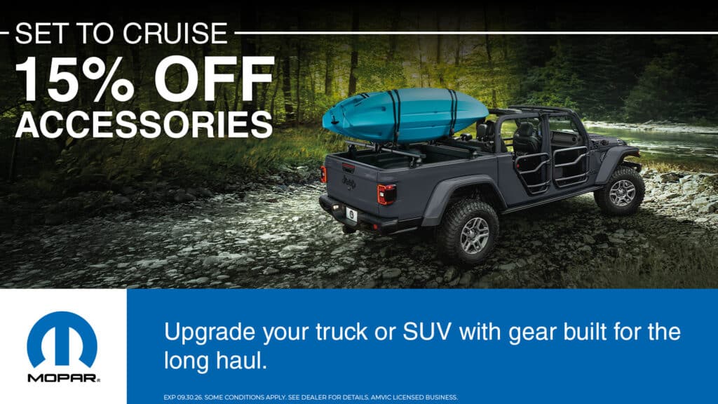 Upgrade your ride. Save 15%